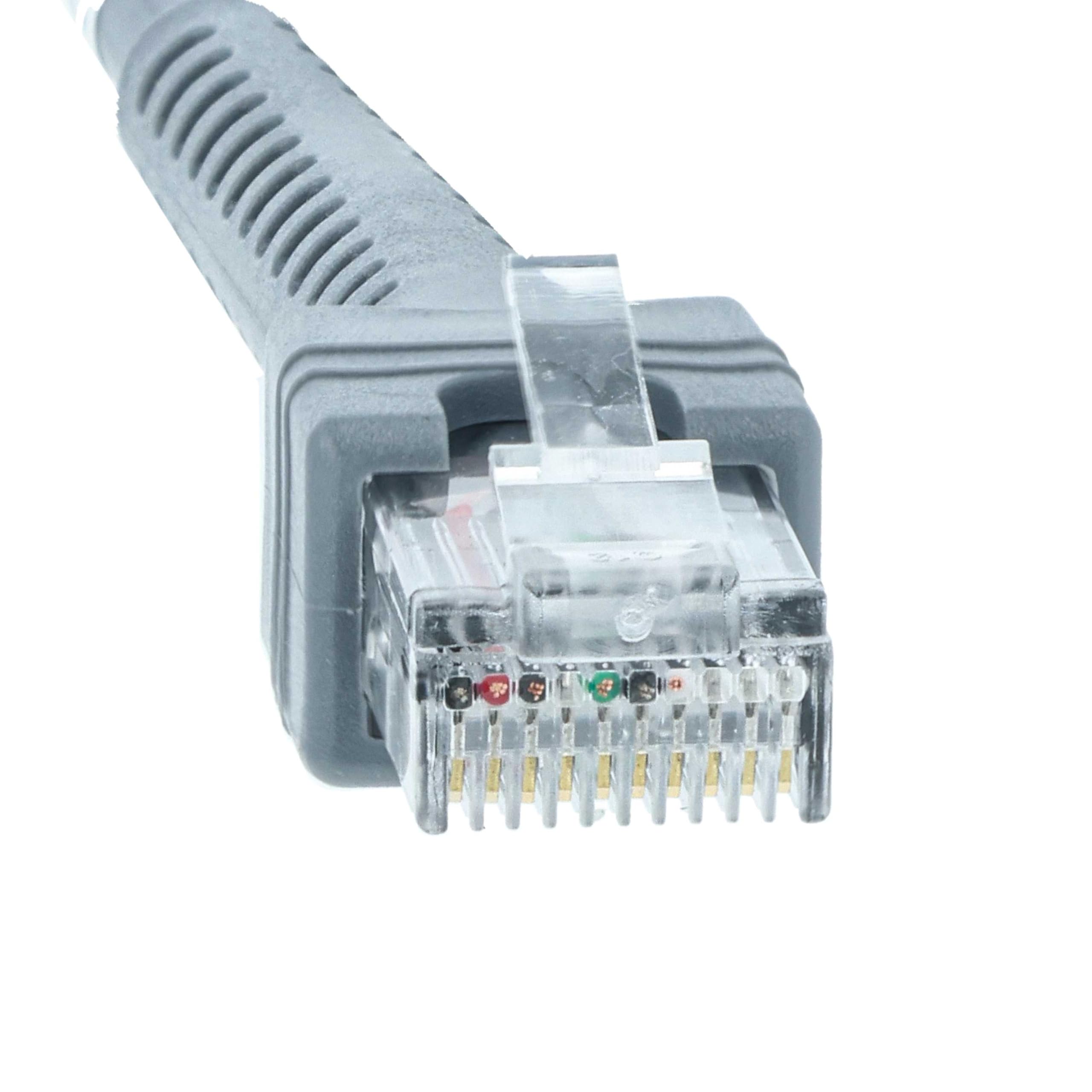 vhbw Cavo Dati USB 2.0 a RJ45 per Zebra DS2208 Grigio 2 m