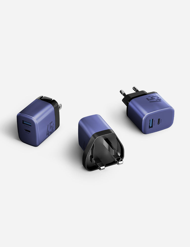Energea AmpCharge 45 AVS caricatore muro 45W blu