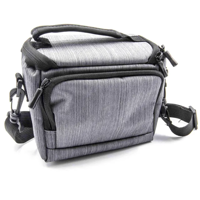 vhbw Borsa Fotocamera Canon EOS 100D/1200D Grigia Poliestere