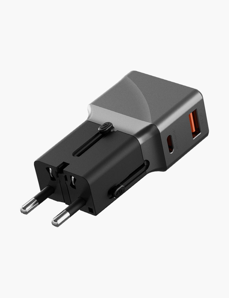 Energea TravelWorld Adapter 25 adattatore viaggio Gunmetal