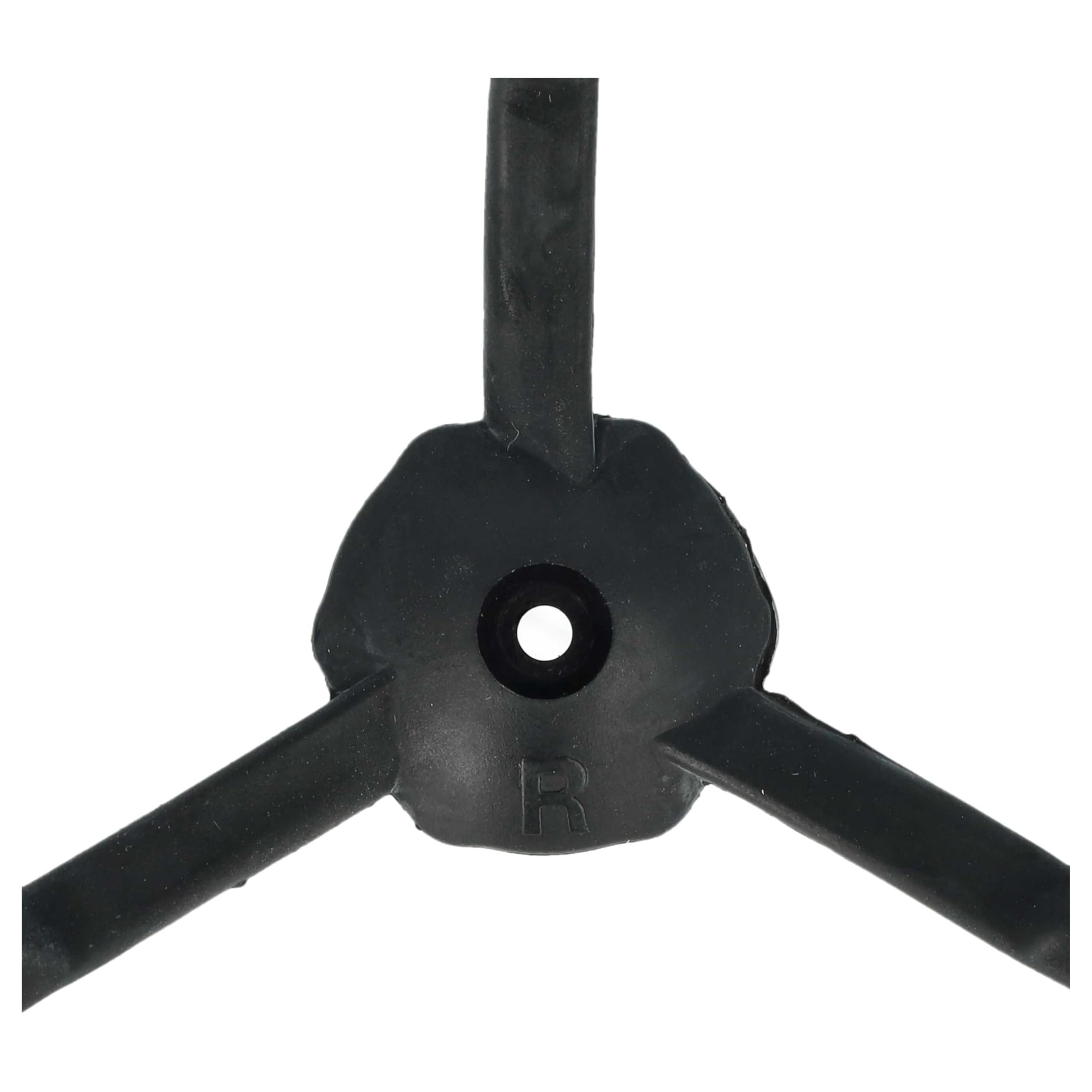 vhbw spazzola laterale nera 4x per Ariete Evolution 2.0