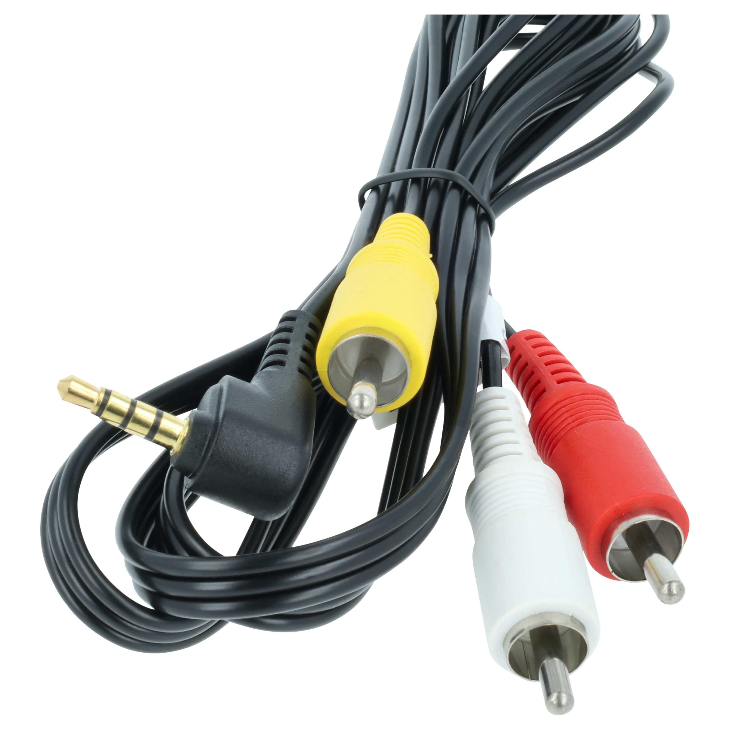 vhbw STV-250N cavo AV per Canon DC220 nero 150 cm