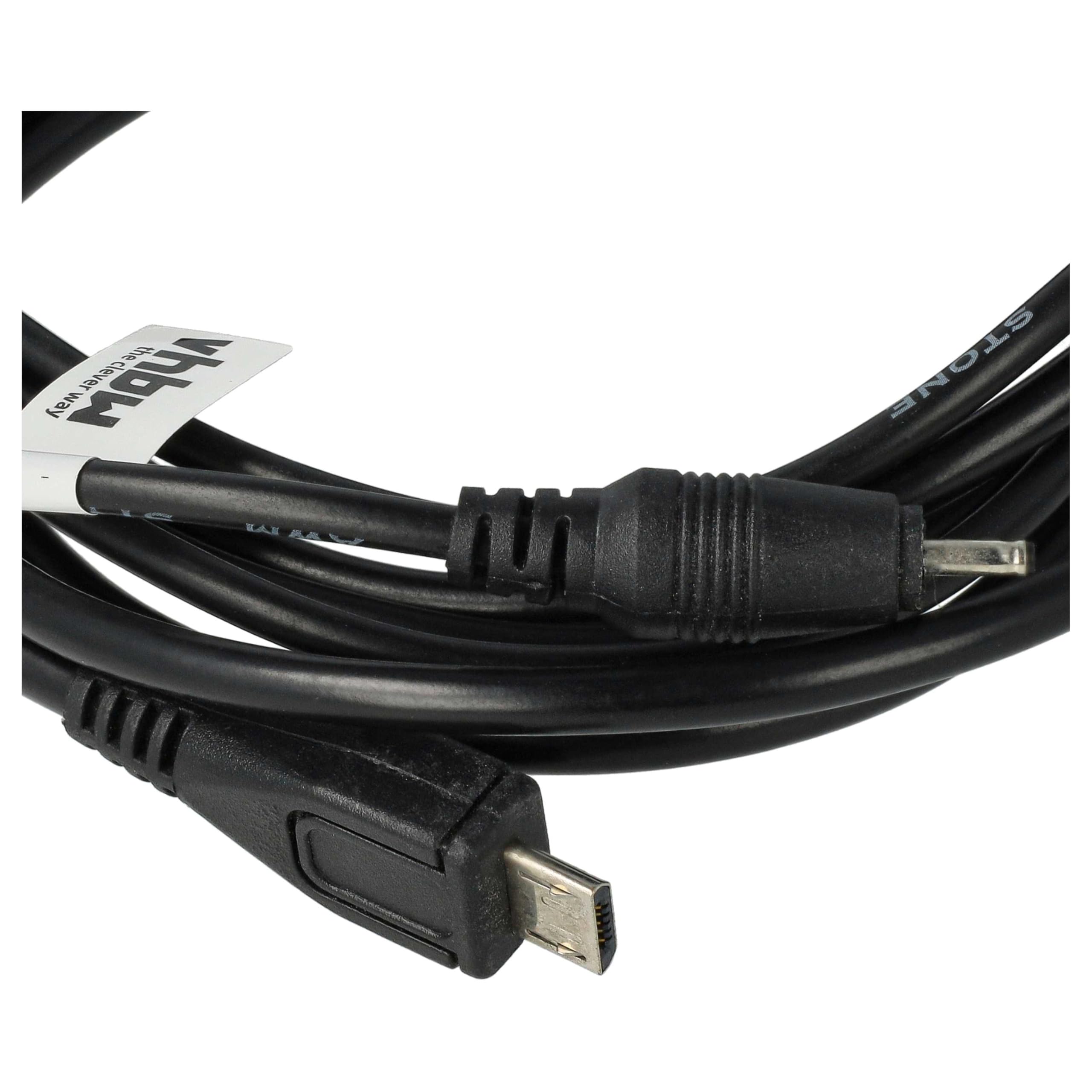 vhbw CA-126 cavo dati USB nero per Nokia
