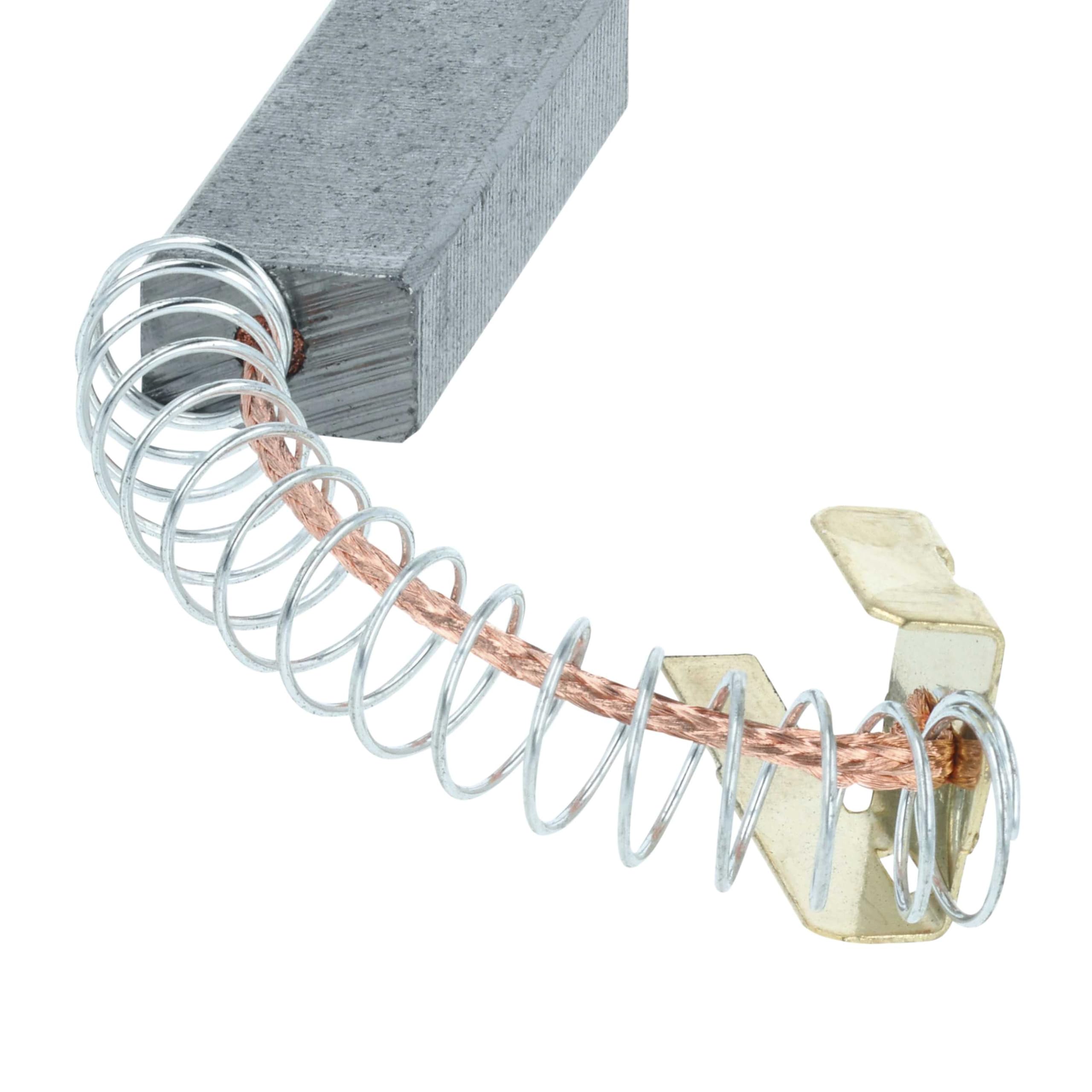 vhbw Spazzole Carbone Aspirapolvere Midea 6,5x10x30 mm 2 Pezzi Grafite