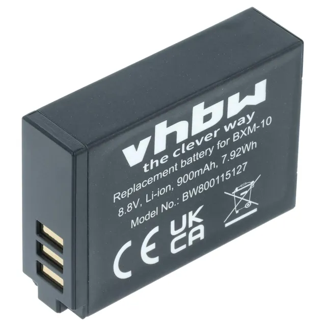 vhbw BXM-10 batteria fotocamera 1x 900mAh per Yi M1