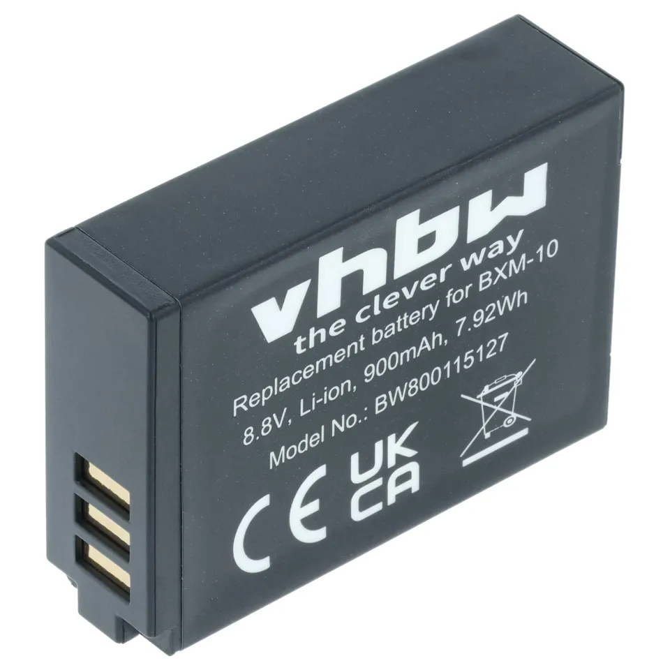 vhbw BXM-10 batteria fotocamera 1x 900mAh per Yi M1