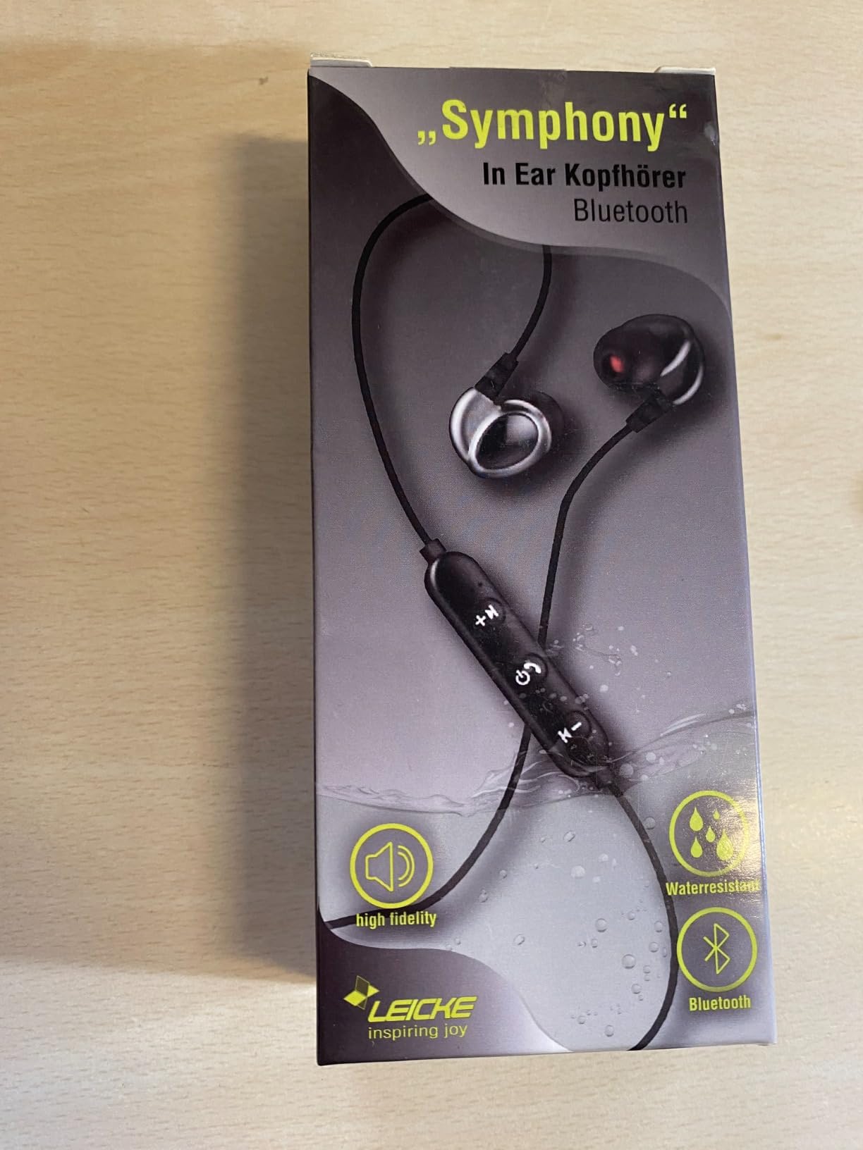 Leicke Cuffie Bluetooth 5.0 in-ear IPX6 sport nere