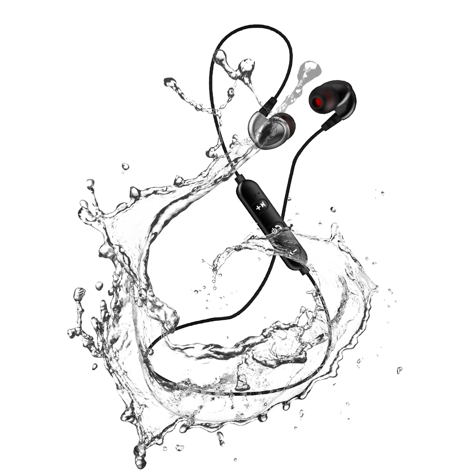 Leicke Cuffie Bluetooth 5.0 in-ear IPX6 sport nere