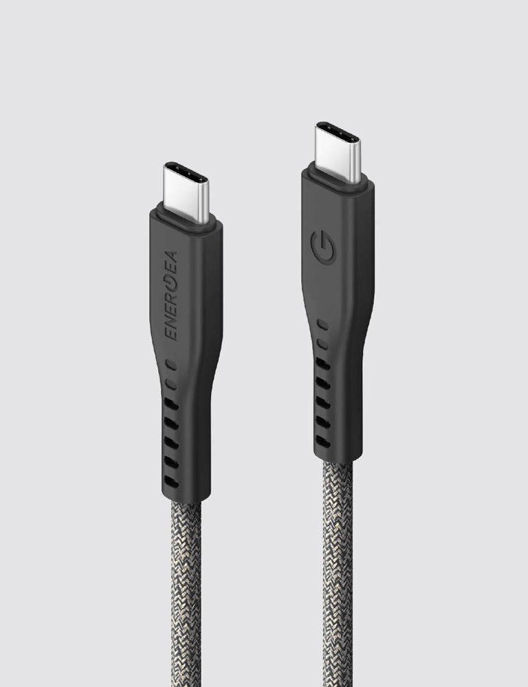Energea Flow USB-C to USB-C 300CM cavo Nero intrecciato