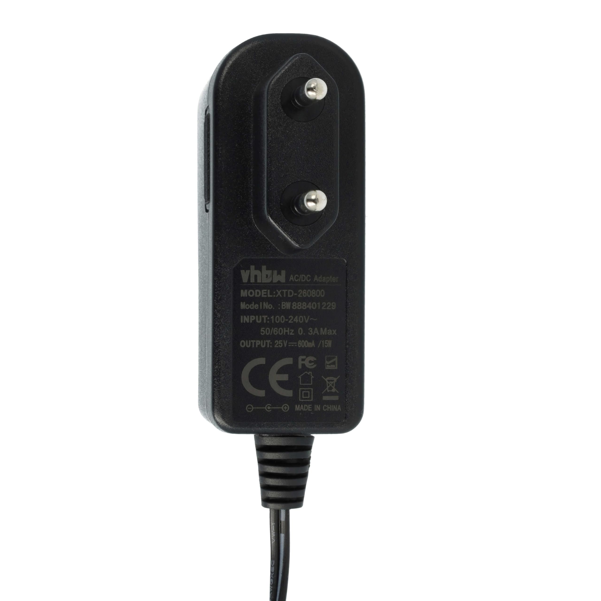 vhbw Caricabatterie 25V per DeLonghi XLM21LE1.GYR