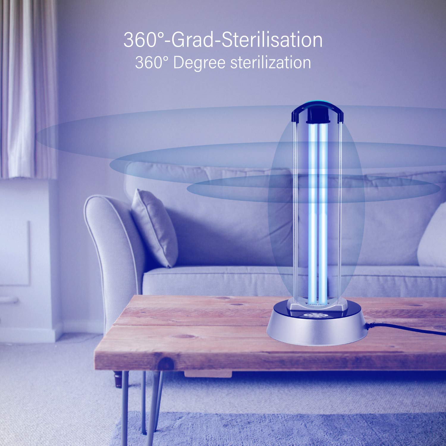 Leicke Lampada UV germicida ozono con telecomando