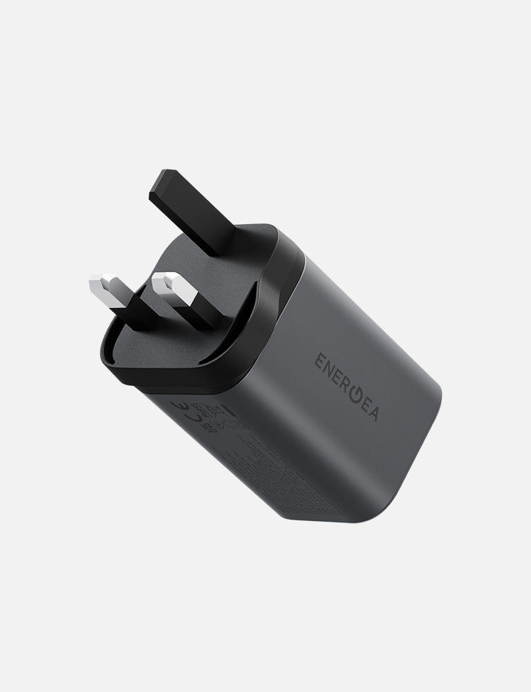 Energea AmpCharge Mini 100 caricatore GaN 100W Gunmetal