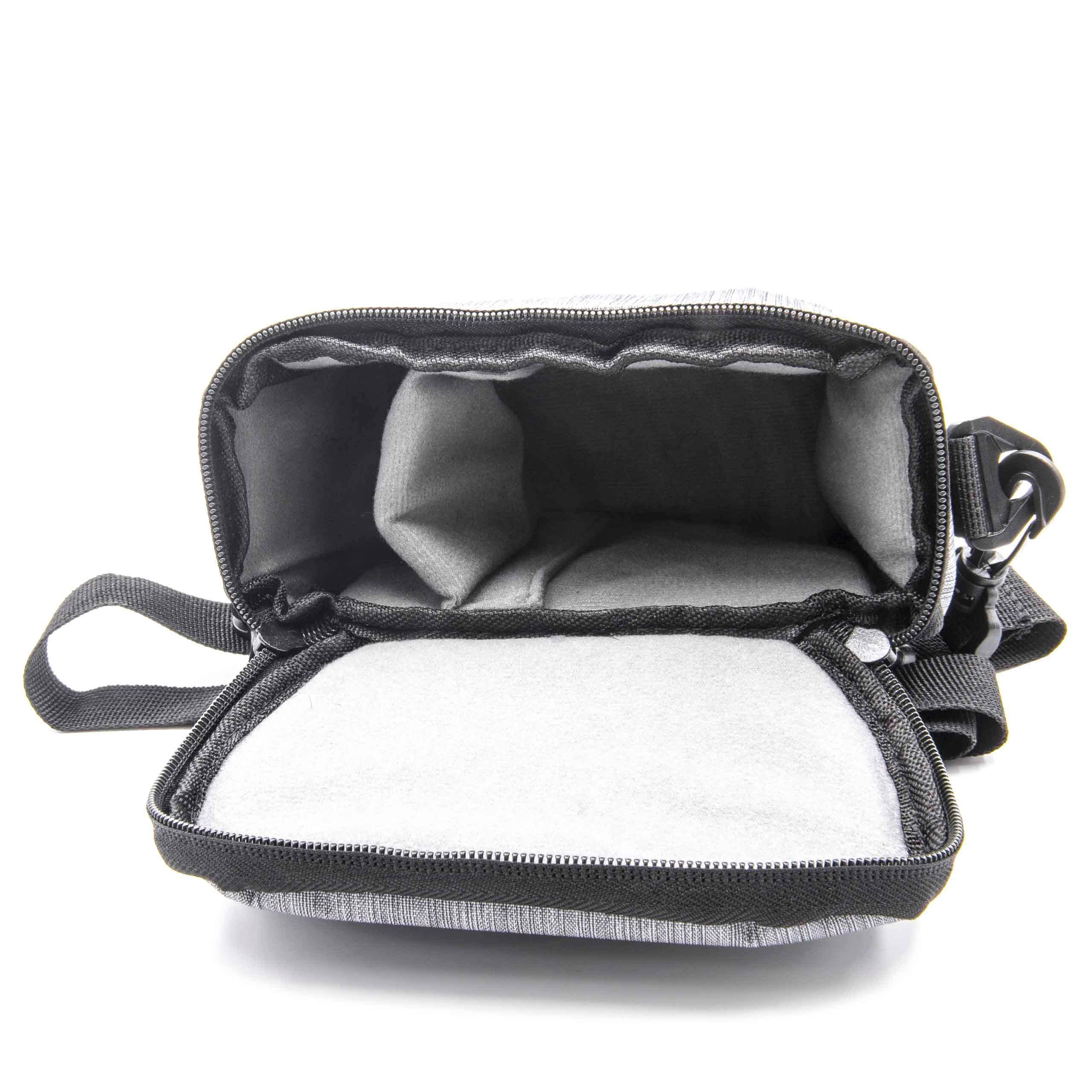 vhbw Borsa Fotocamera Canon EOS 100D/1200D Grigia Poliestere