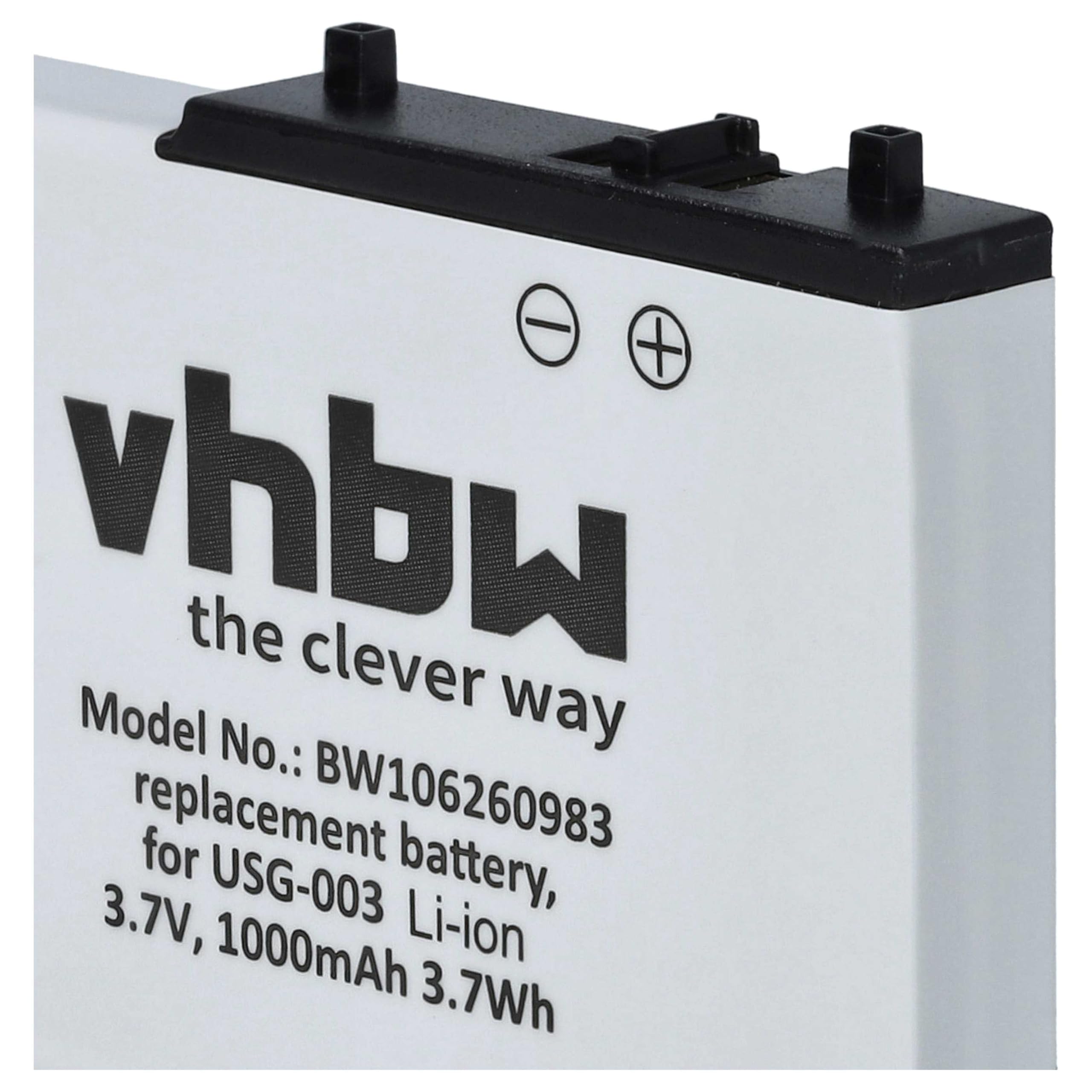 vhbw Batteria USG-001 per Nintendo DS Lite 900mAh Li-Ion