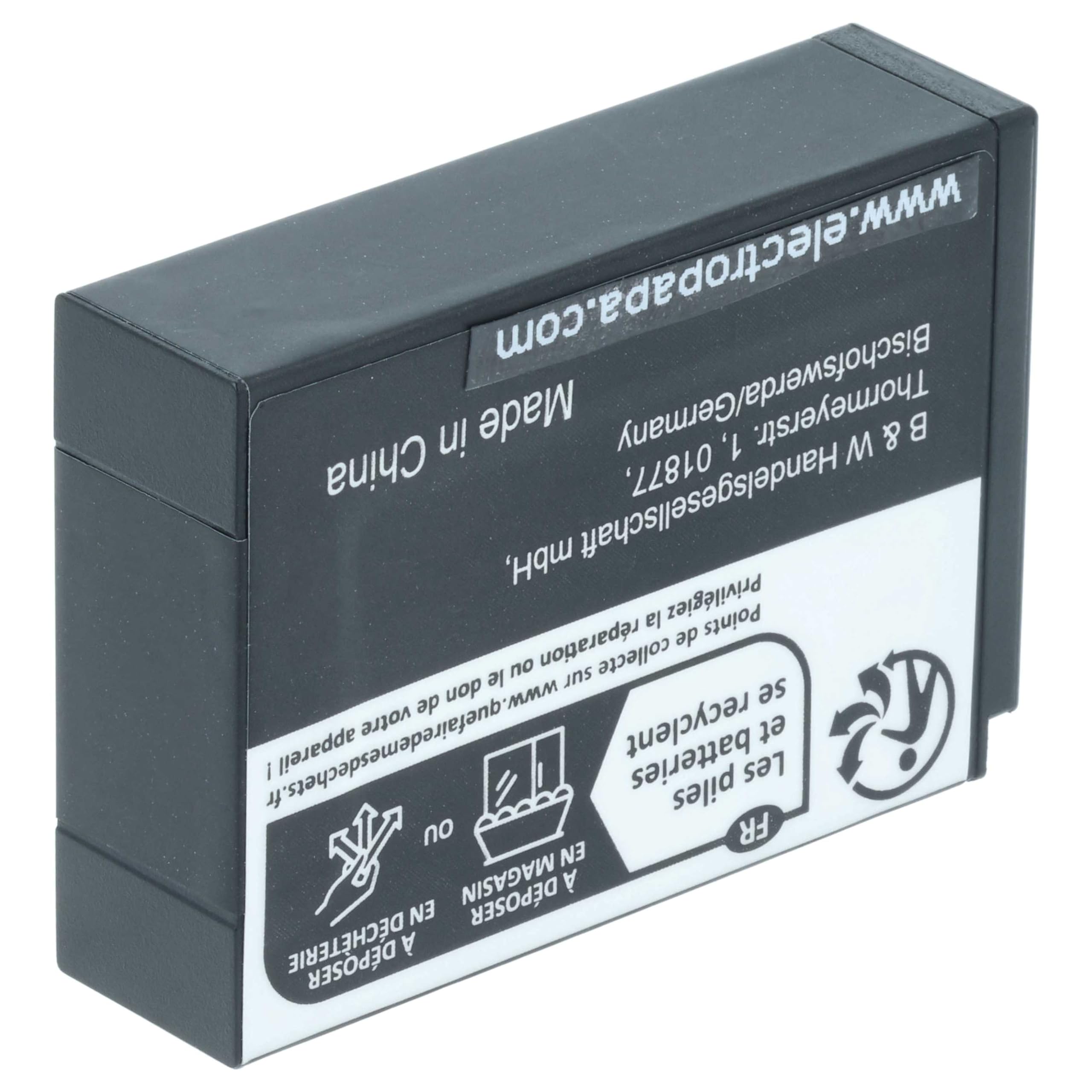 vhbw BXM-10 batteria fotocamera 1x 900mAh per Yi M1
