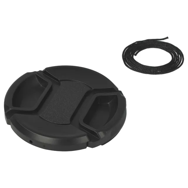 vhbw Copriobiettivo 58mm snap-on per fotocamera nero plastica