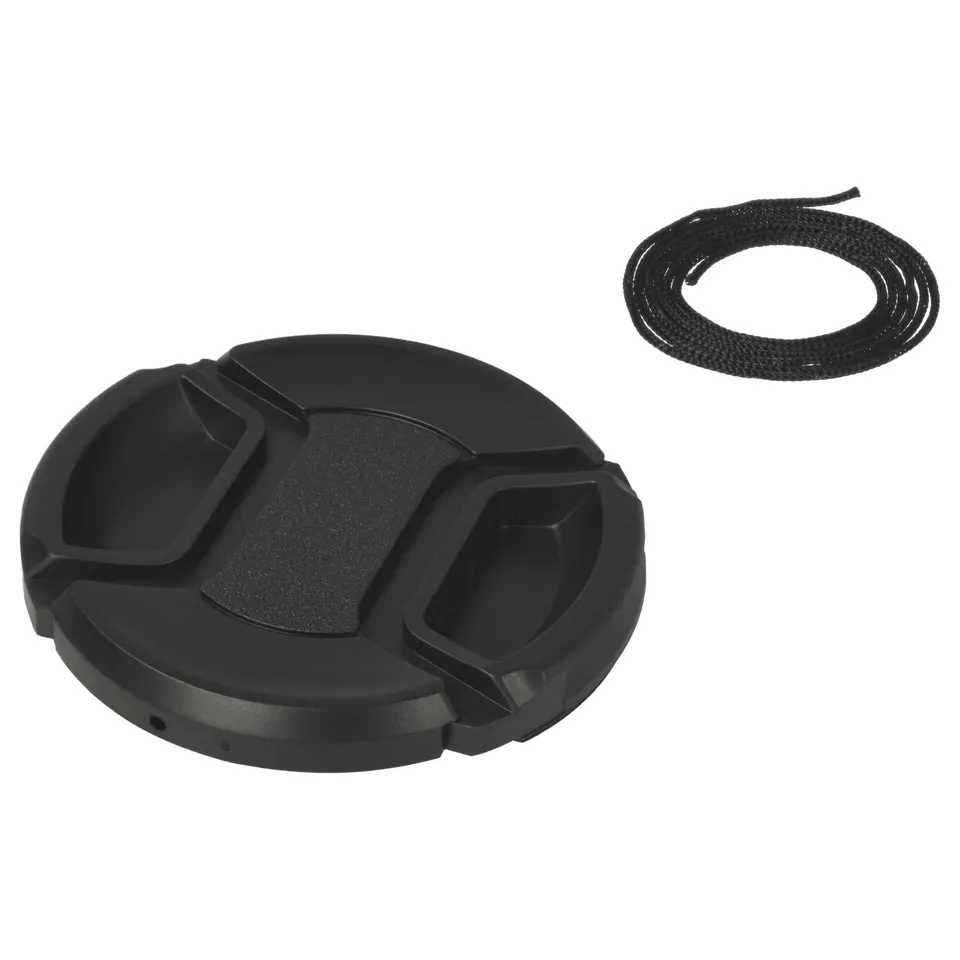 vhbw Copriobiettivo 58mm snap-on per fotocamera nero plastica