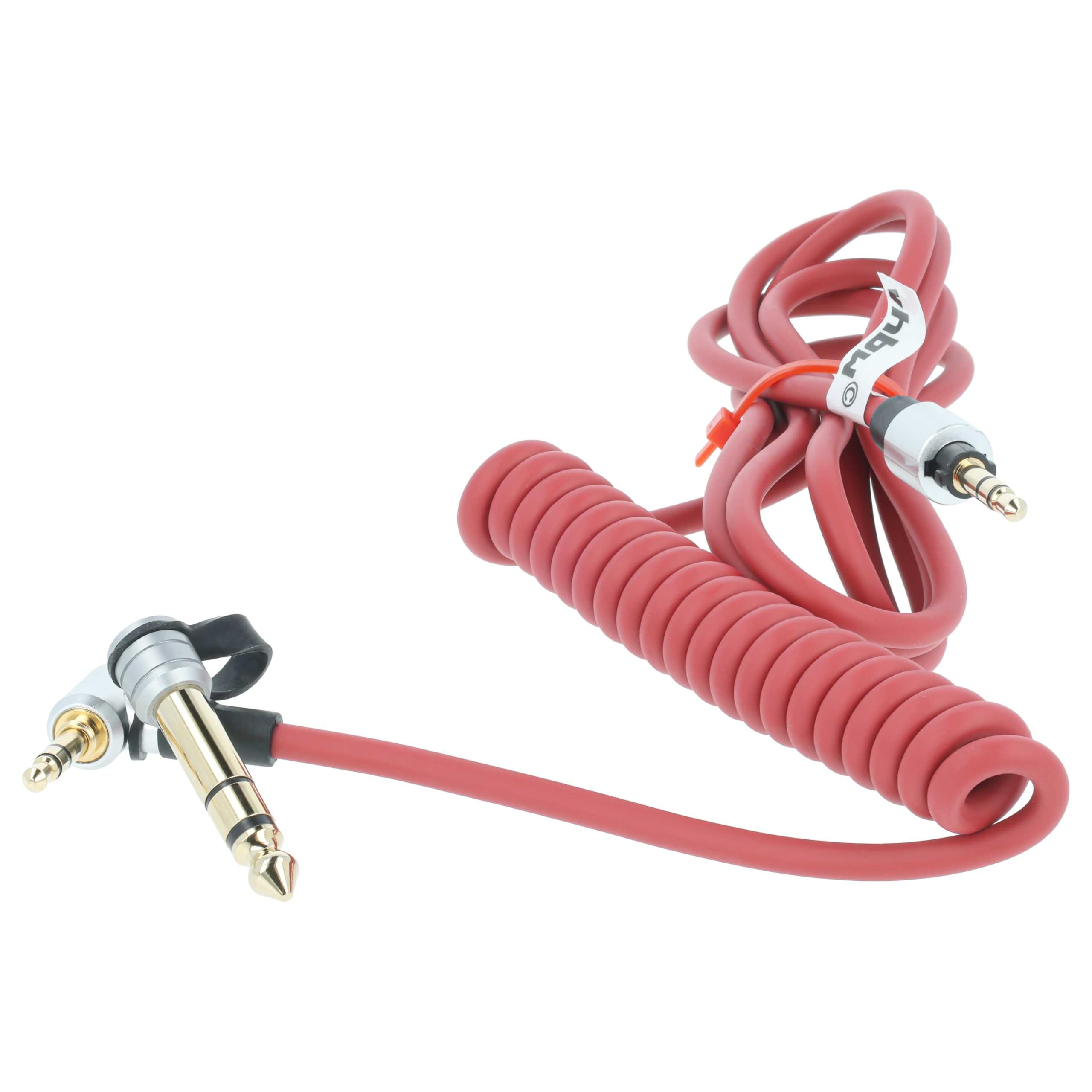 vhbw Cavo Audio AUX per Beats EP Jack 3,5mm Rosso 150cm