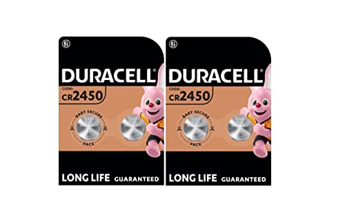 Duracell CR2450 Pile a Bottone 3V Confezione da 4 Litio