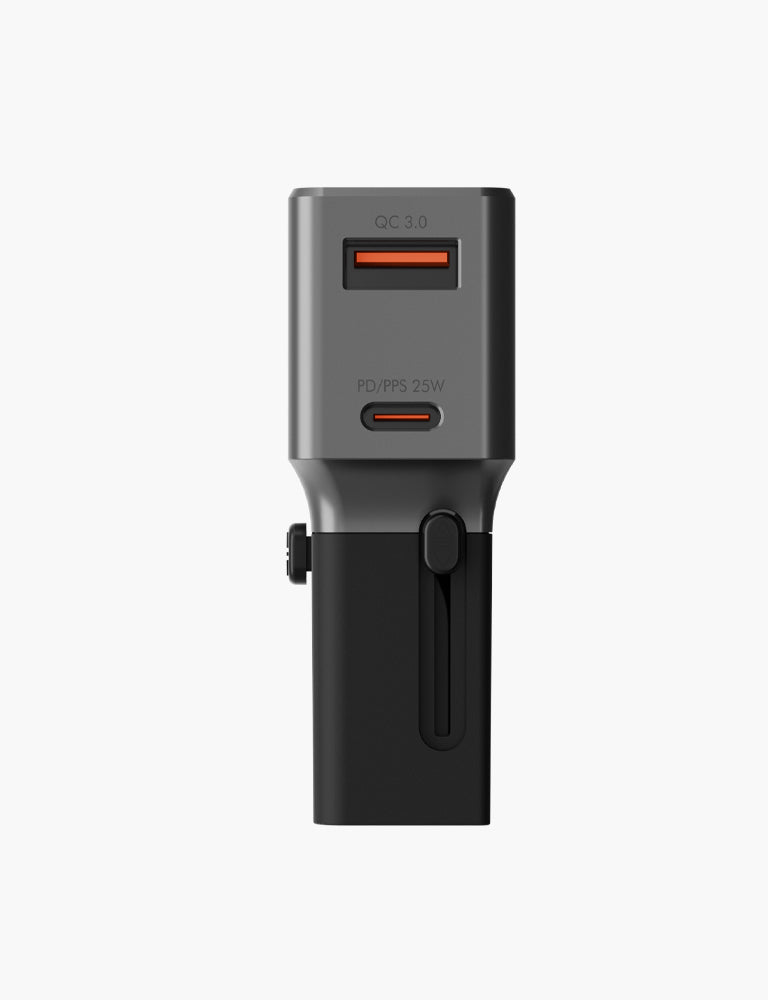 Energea TravelWorld Adapter 25 adattatore viaggio Gunmetal