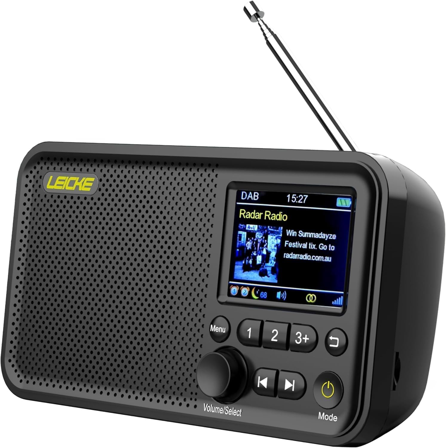 Leicke Radio DAB+ FM Bluetooth Portatile 2000 mAh Display