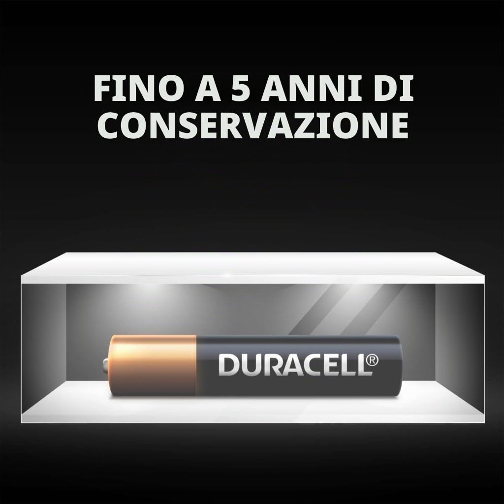 Duracell Pile AAAA Alcaline 8 Pezzi Lunga Durata