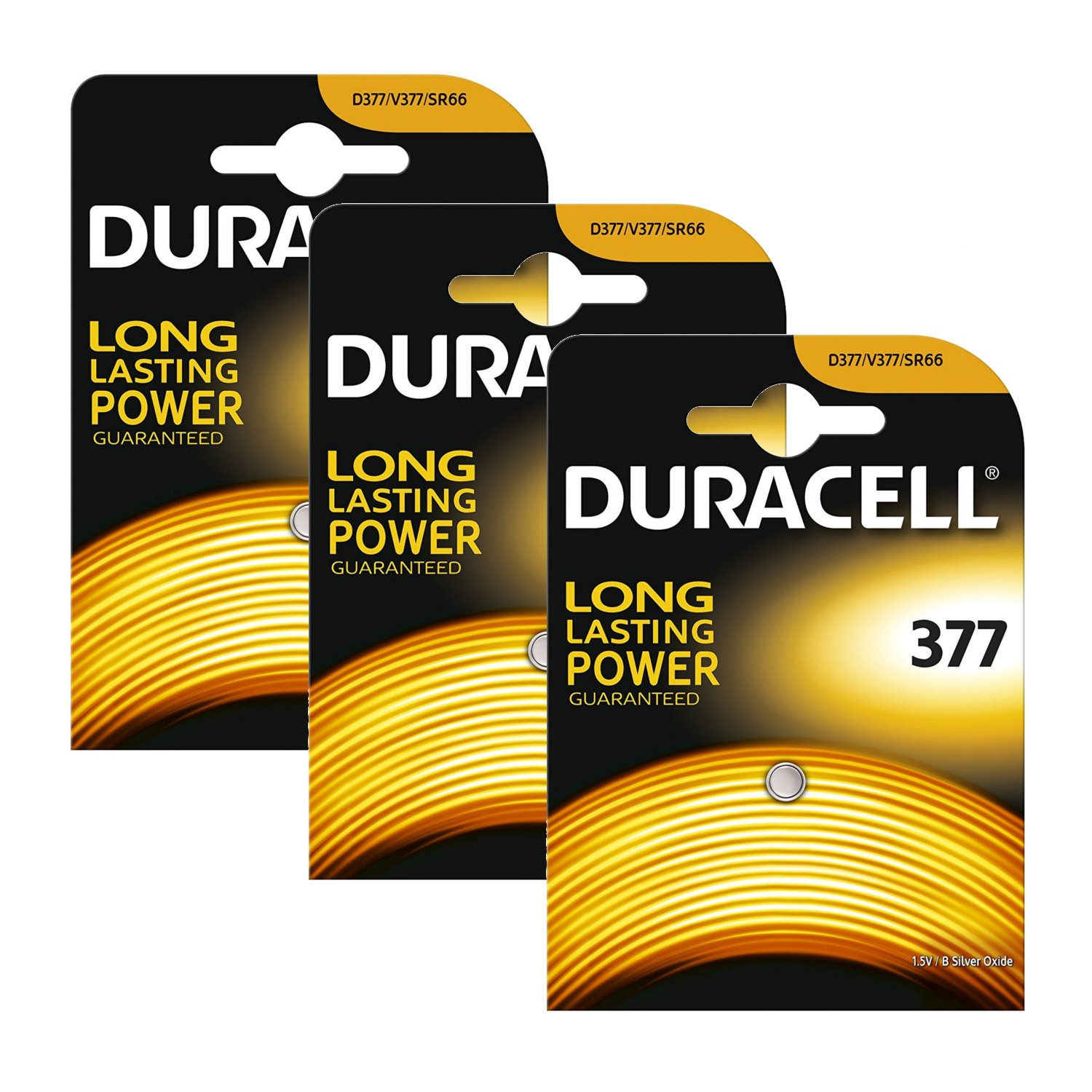Duracell 377 SR626SW Pila orologio argento 2 pezzi