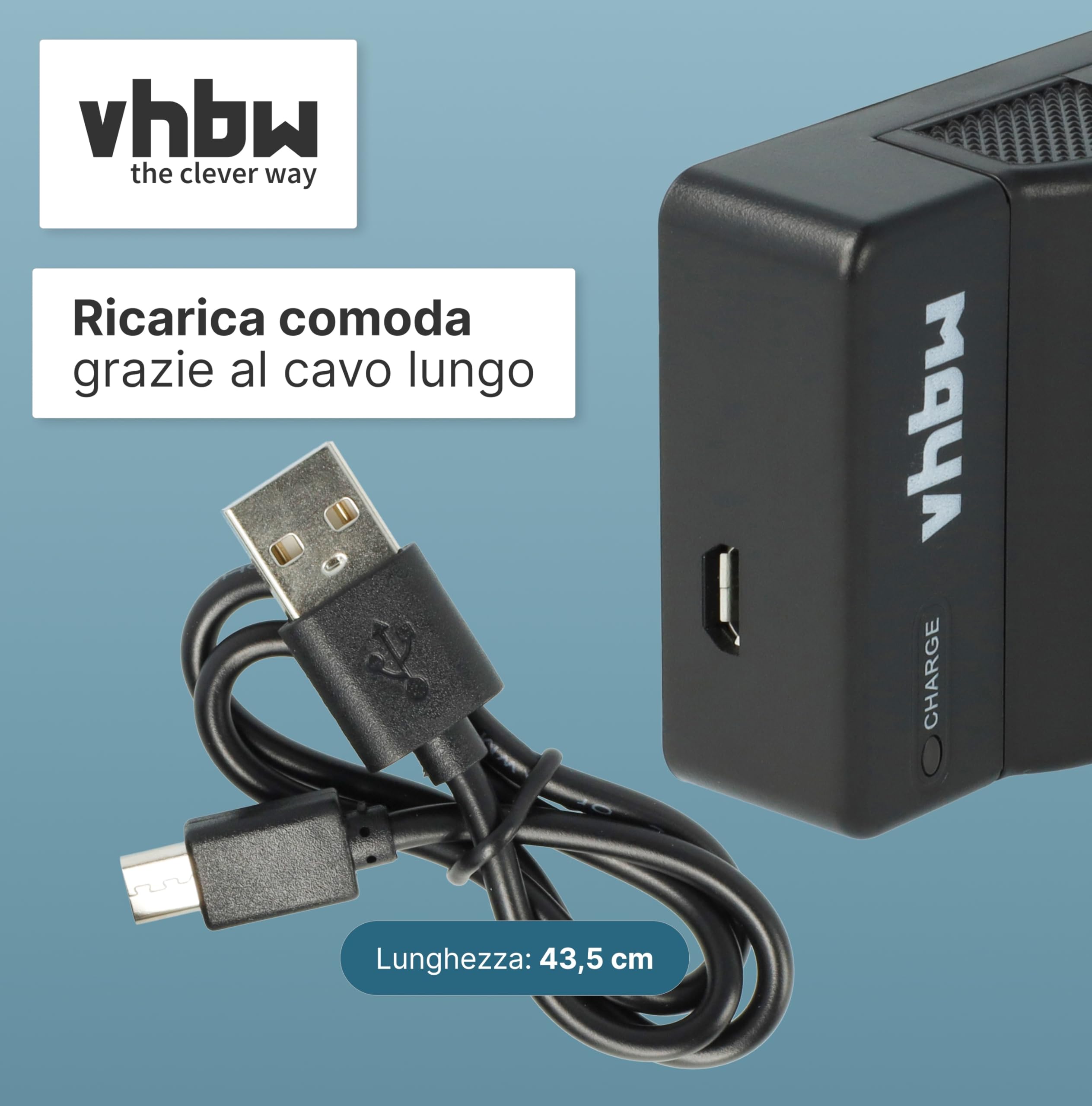 vhbw Caricabatterie USB-C 1x per Fujifilm Instax Mini 90