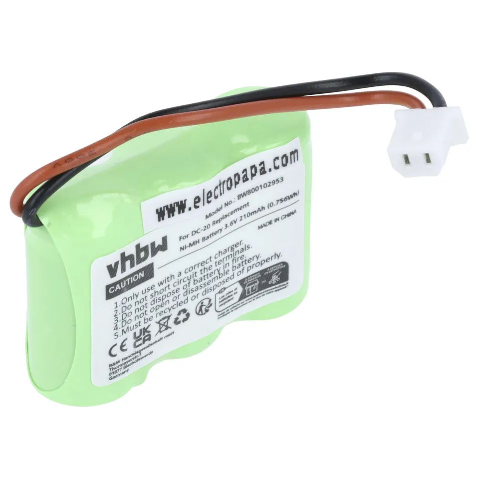 vhbw DC-20 batteria collare 210mAh per Dogtra addestramento