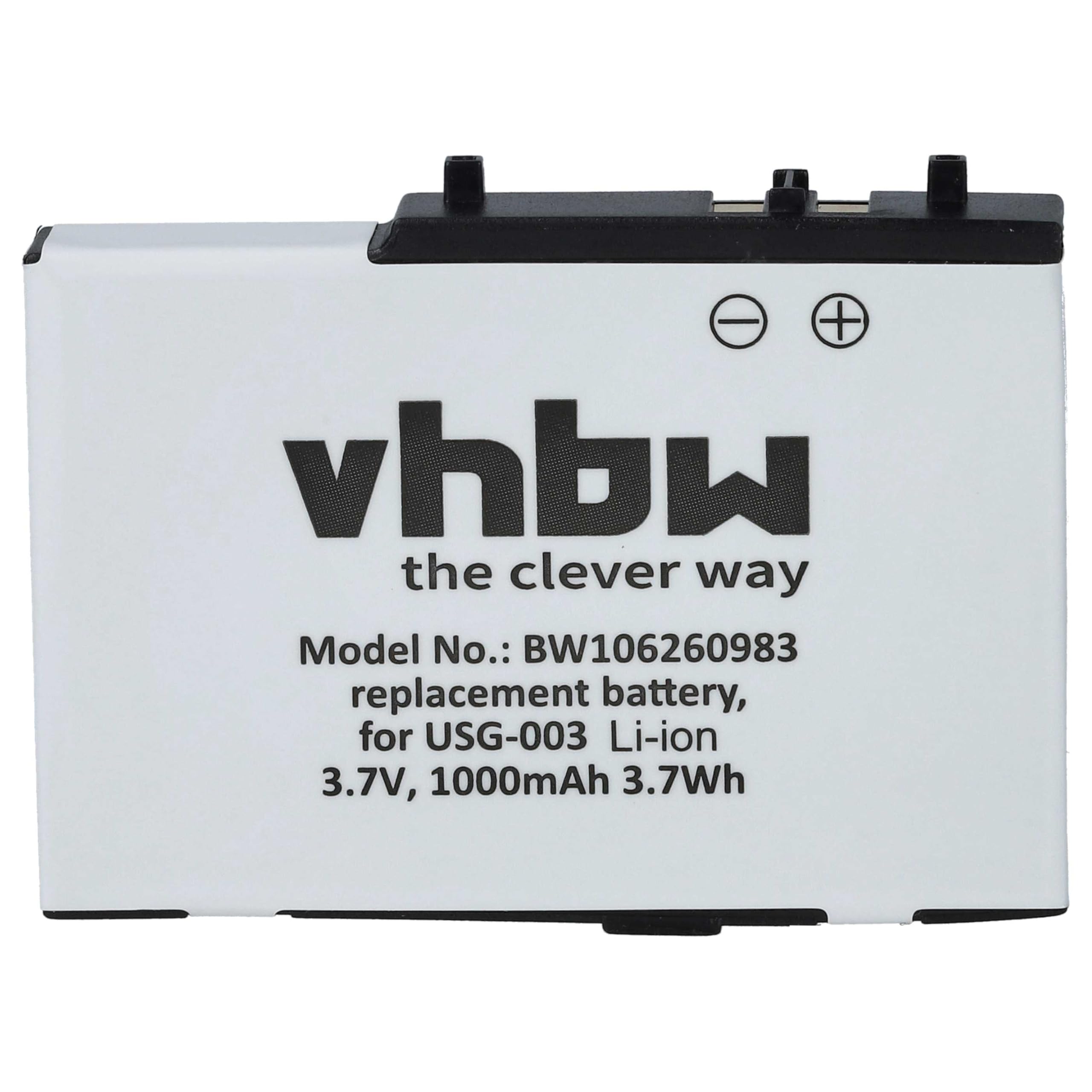 vhbw Batteria USG-001 per Nintendo DS Lite 900mAh Li-Ion