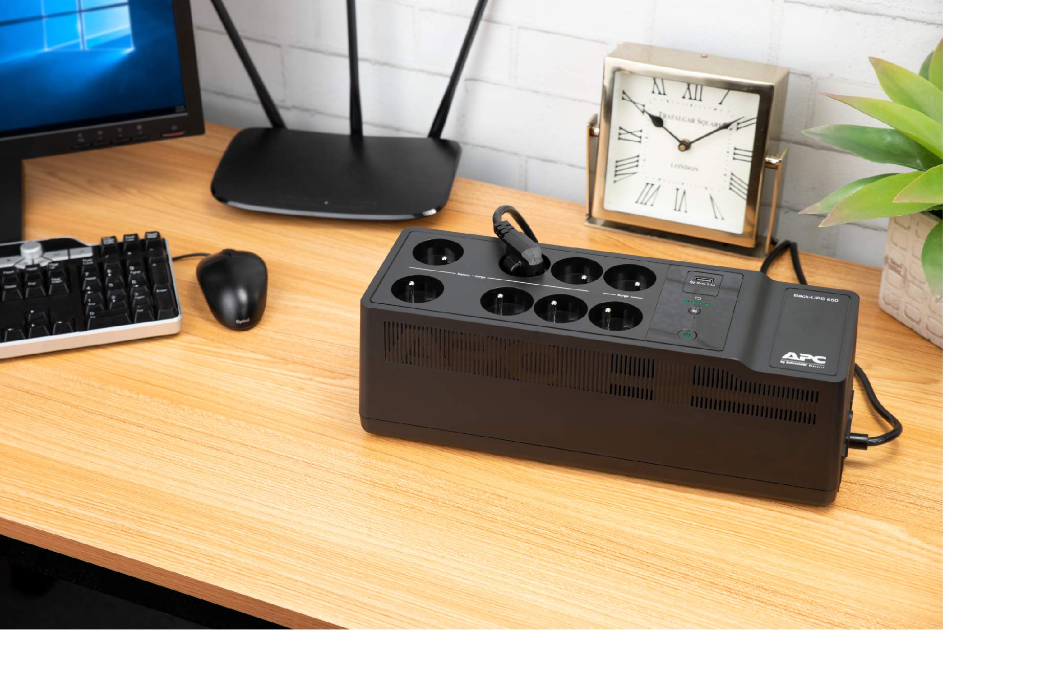 APC Back-UPS UPS 650VA/400W BE650G2-GR 8 prese Schuko