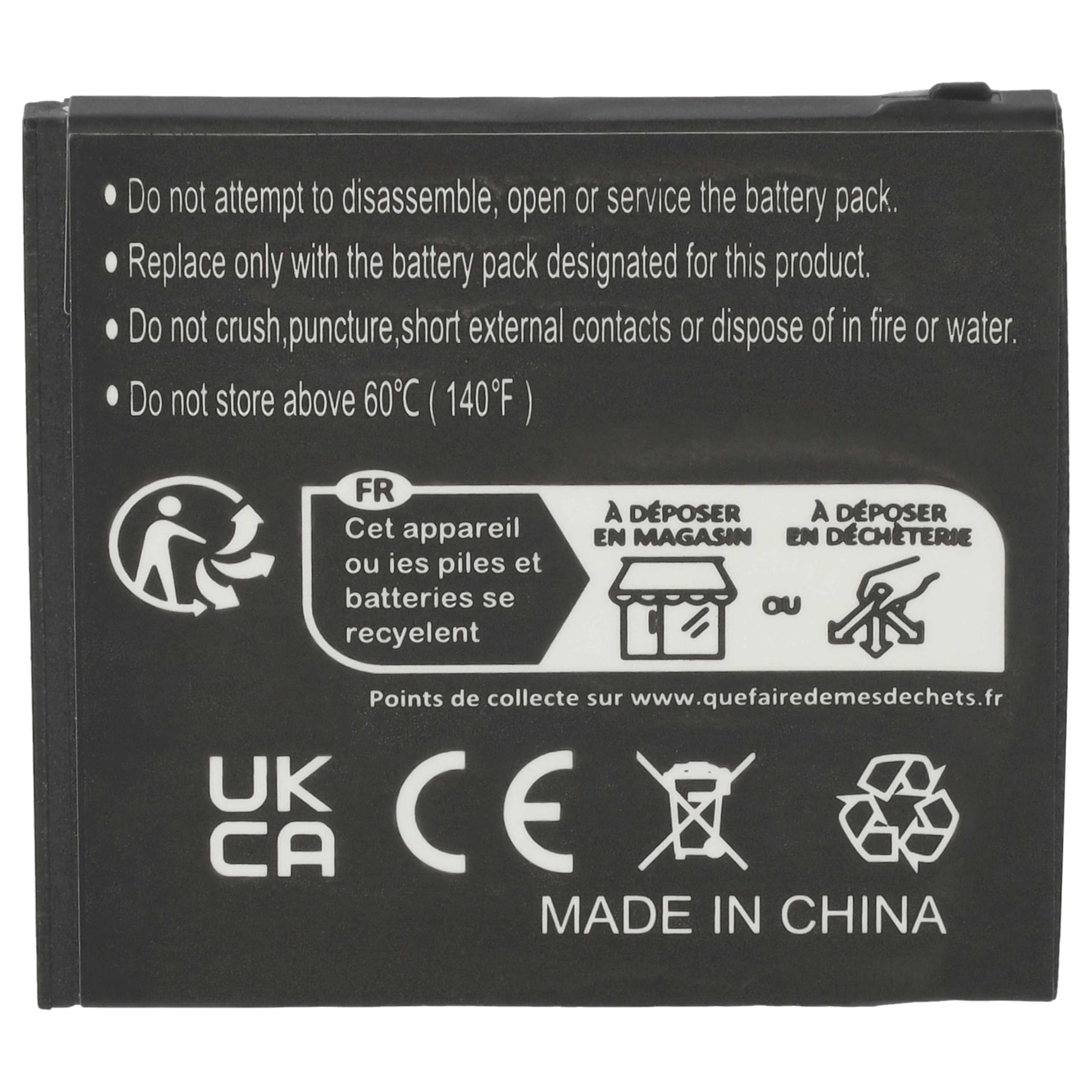 vhbw Batteria Smartphone SHELL01A 800mAh per Doro
