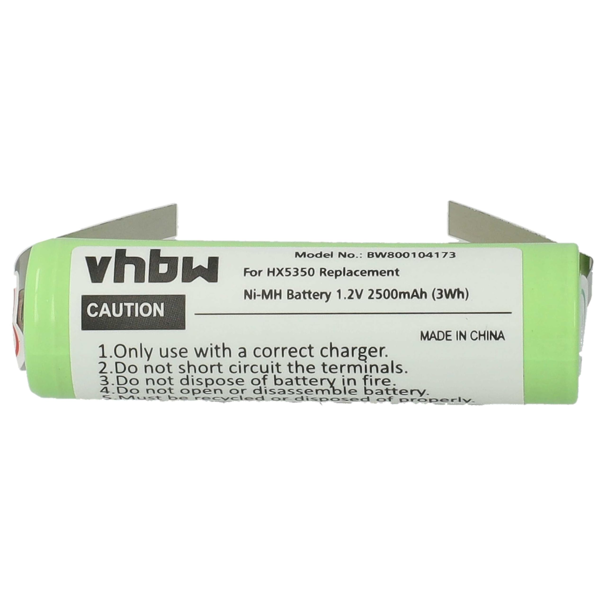 vhbw batteria NiMH 2500mAh per Braun Professional Care 700