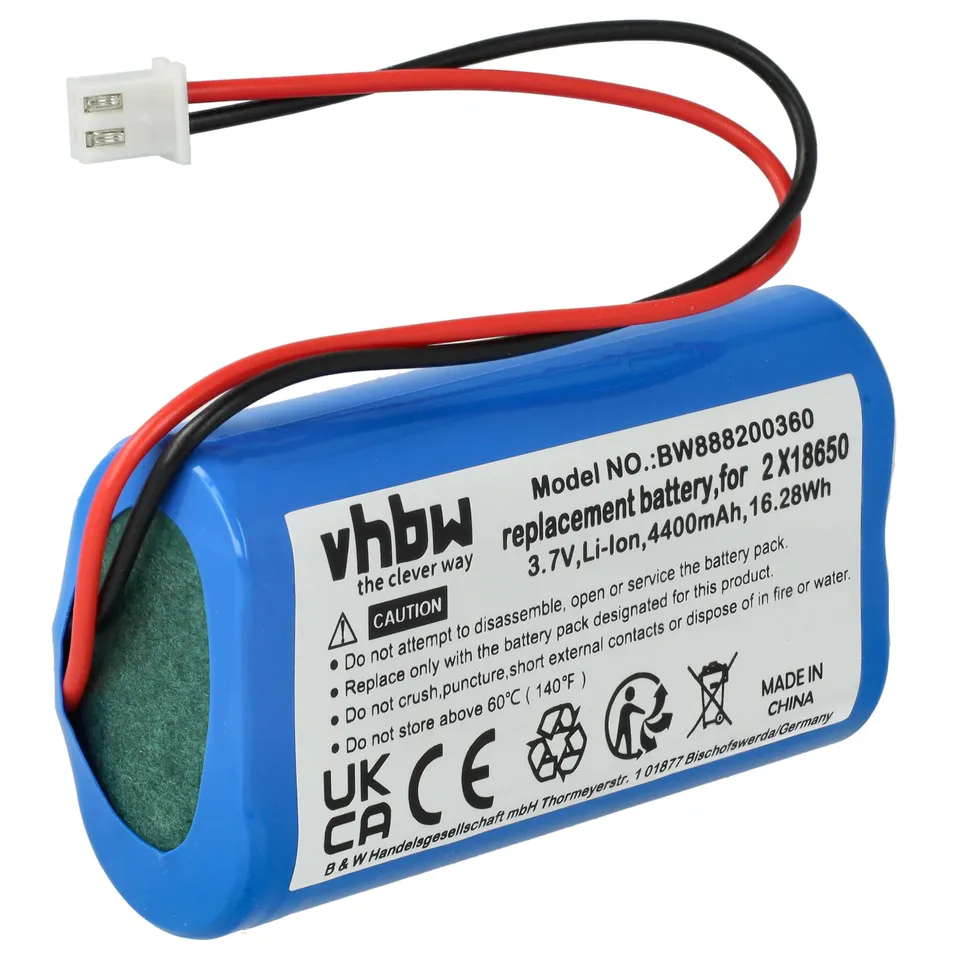 vhbw Batteria BAT04703706701900 per Zafferano Olivia Pro 4400mAh Li-Ion