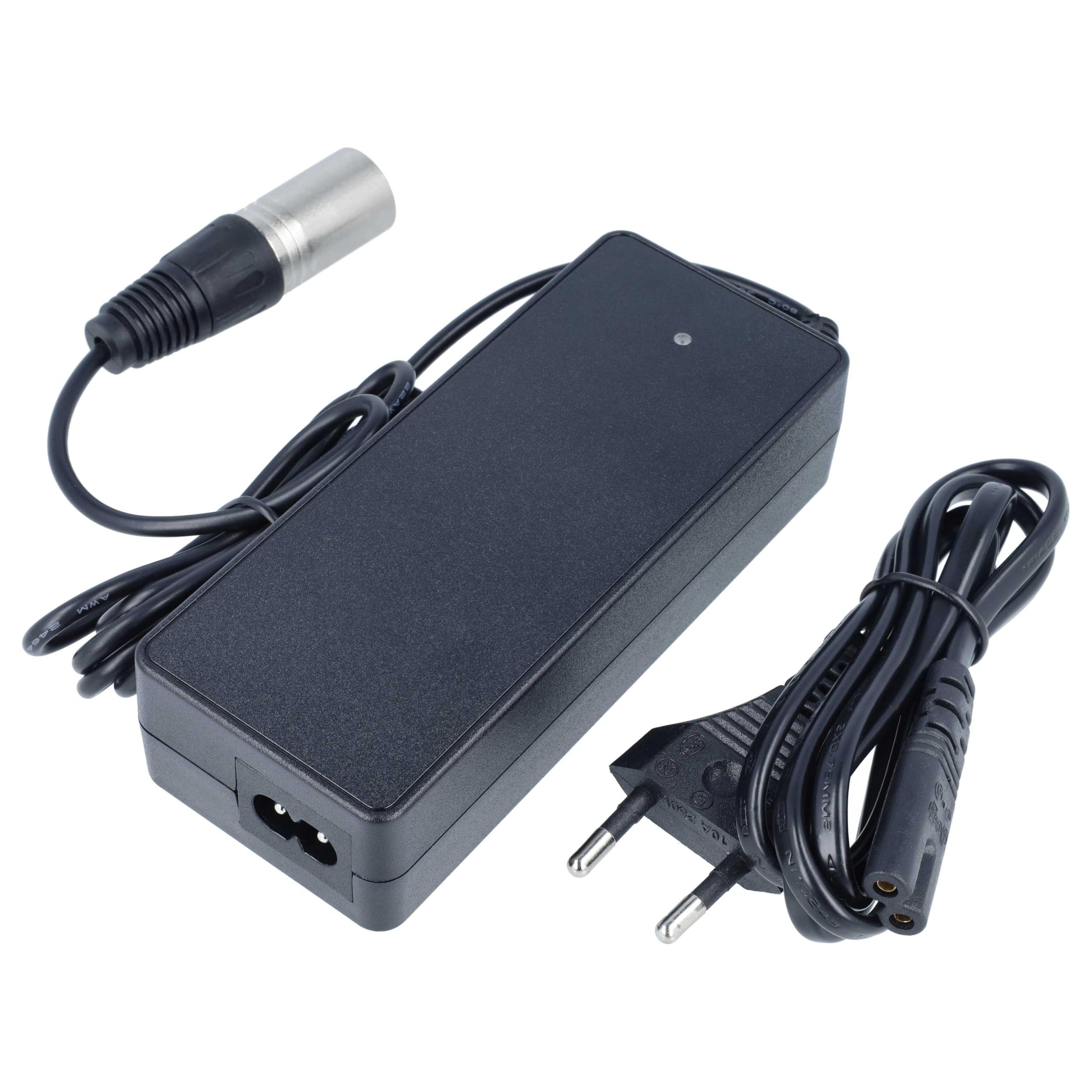 vhbw Caricabatterie per Ebike 36V Li-Ion 100W 42V