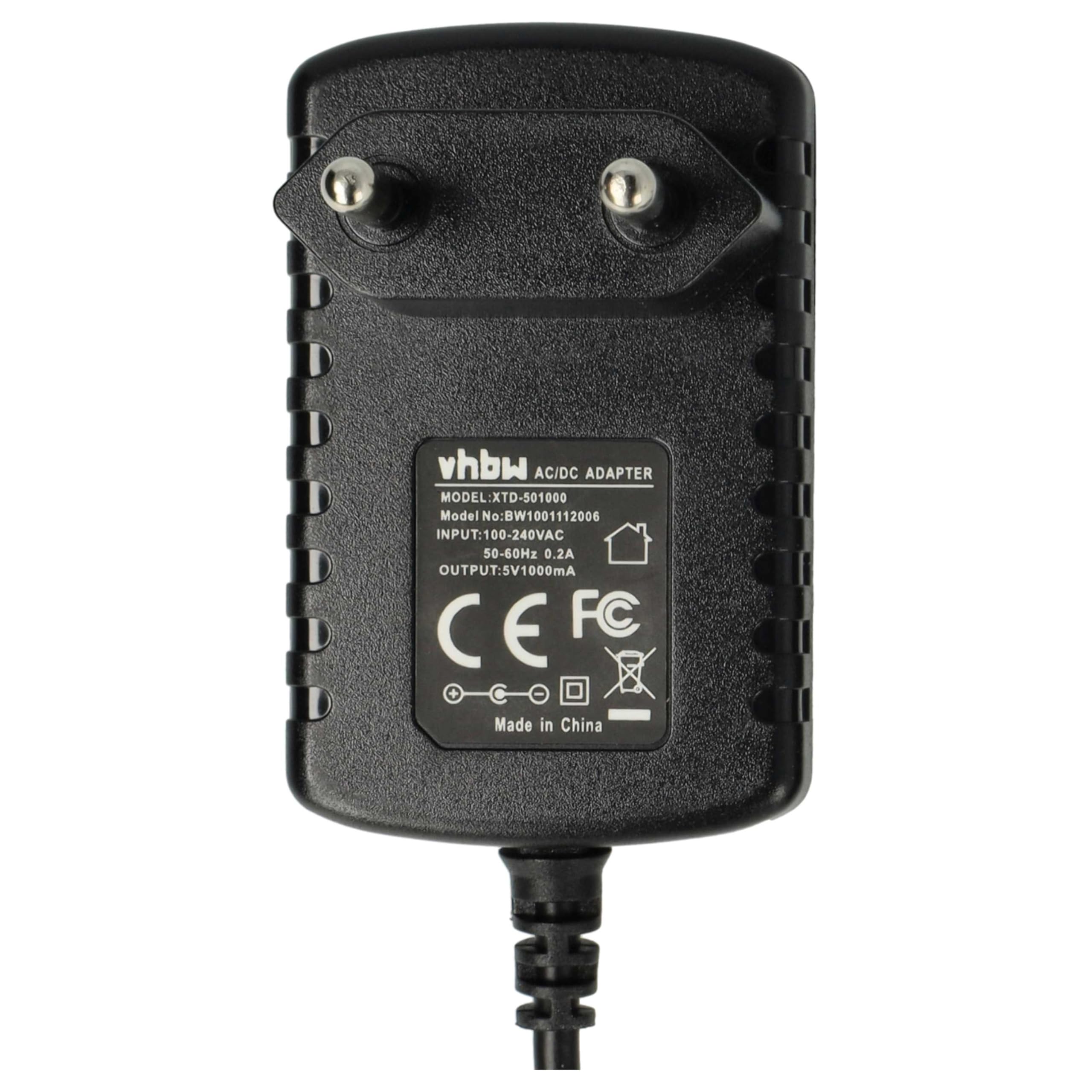 vhbw caricabatterie micro-USB 5V 1A per Motorola Razr2 nero