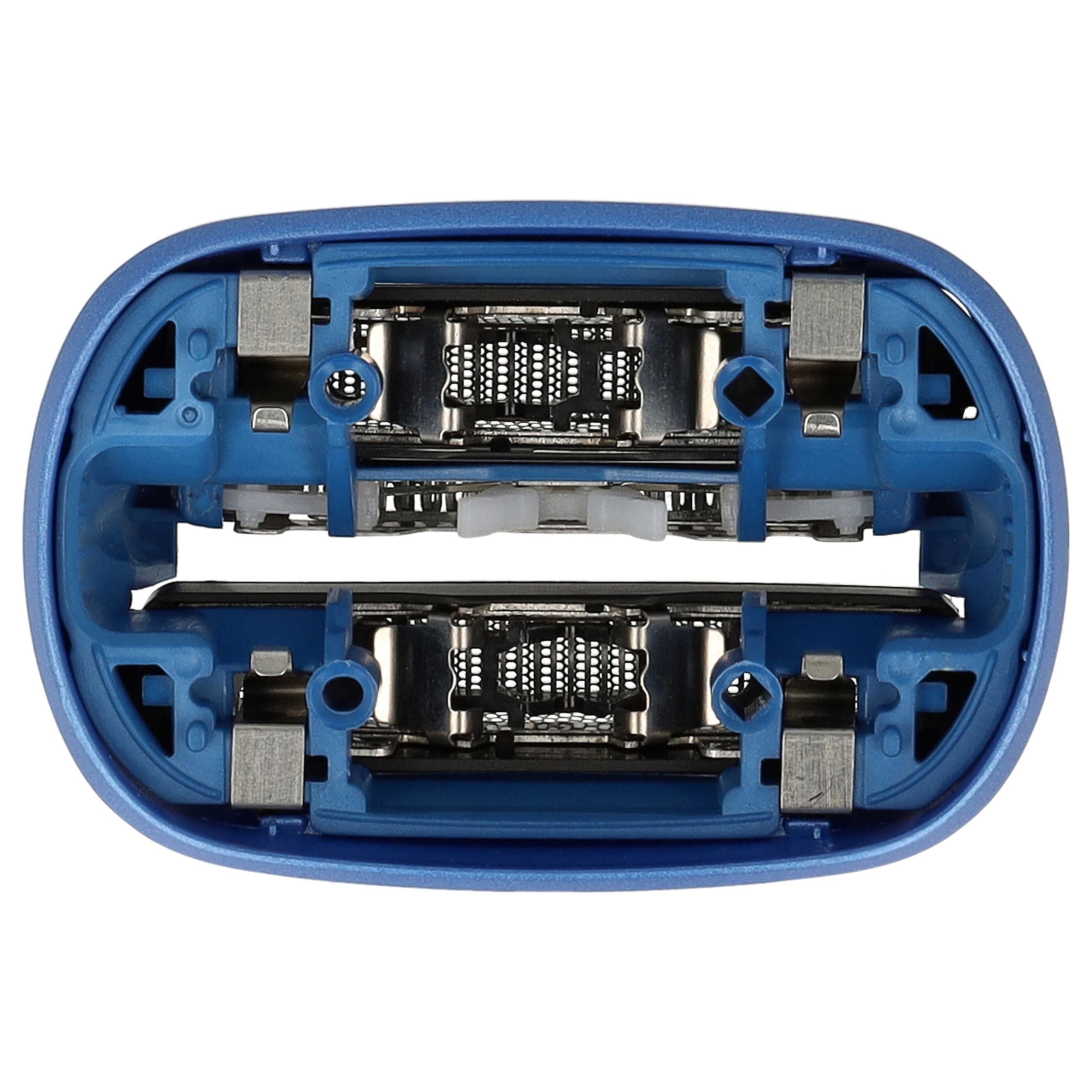 vhbw Testina per Braun CoolTec CT2CC CT3CC nero blu