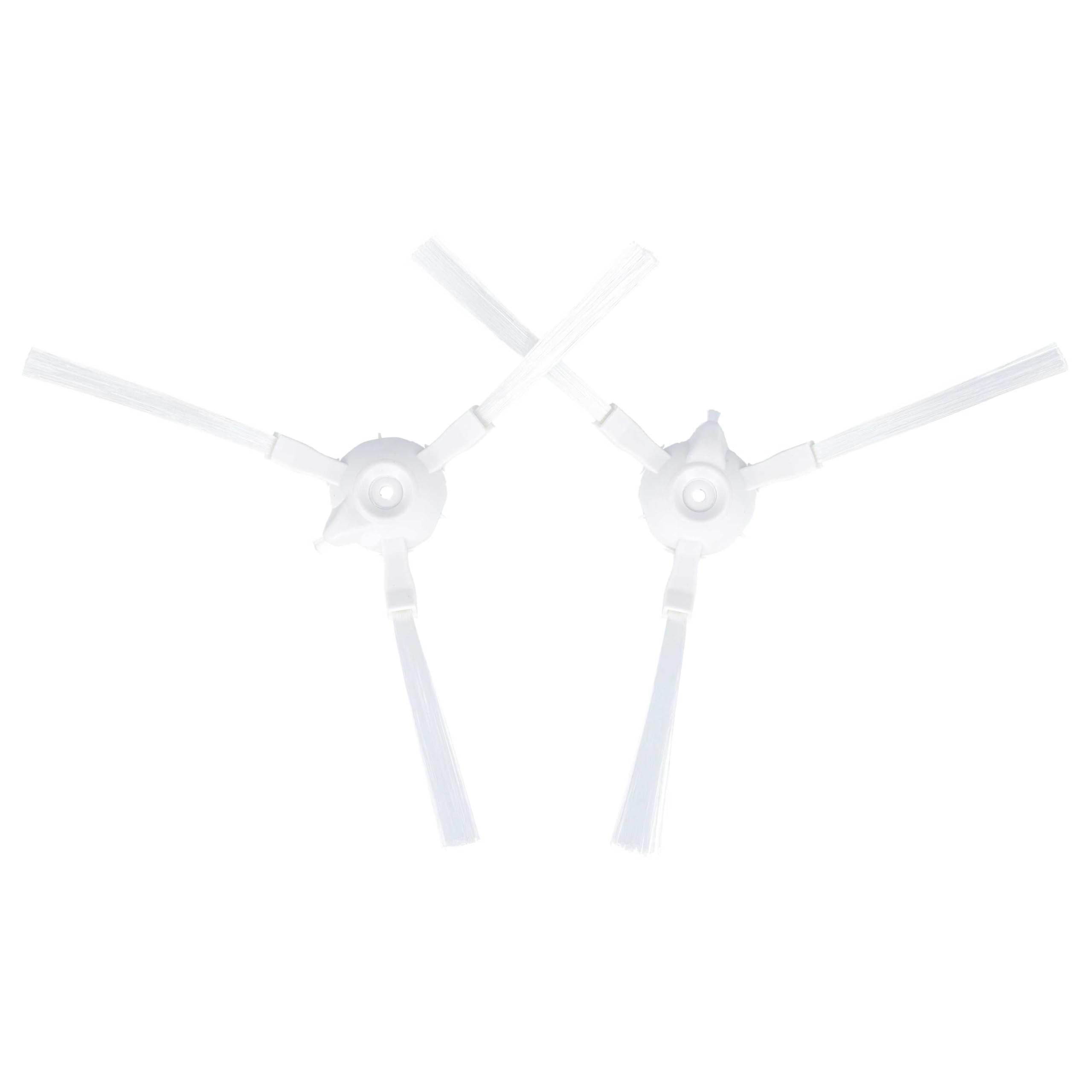 vhbw Spazzola Laterale per Rowenta RR6971WH Robot 2 Pezzi Bianca