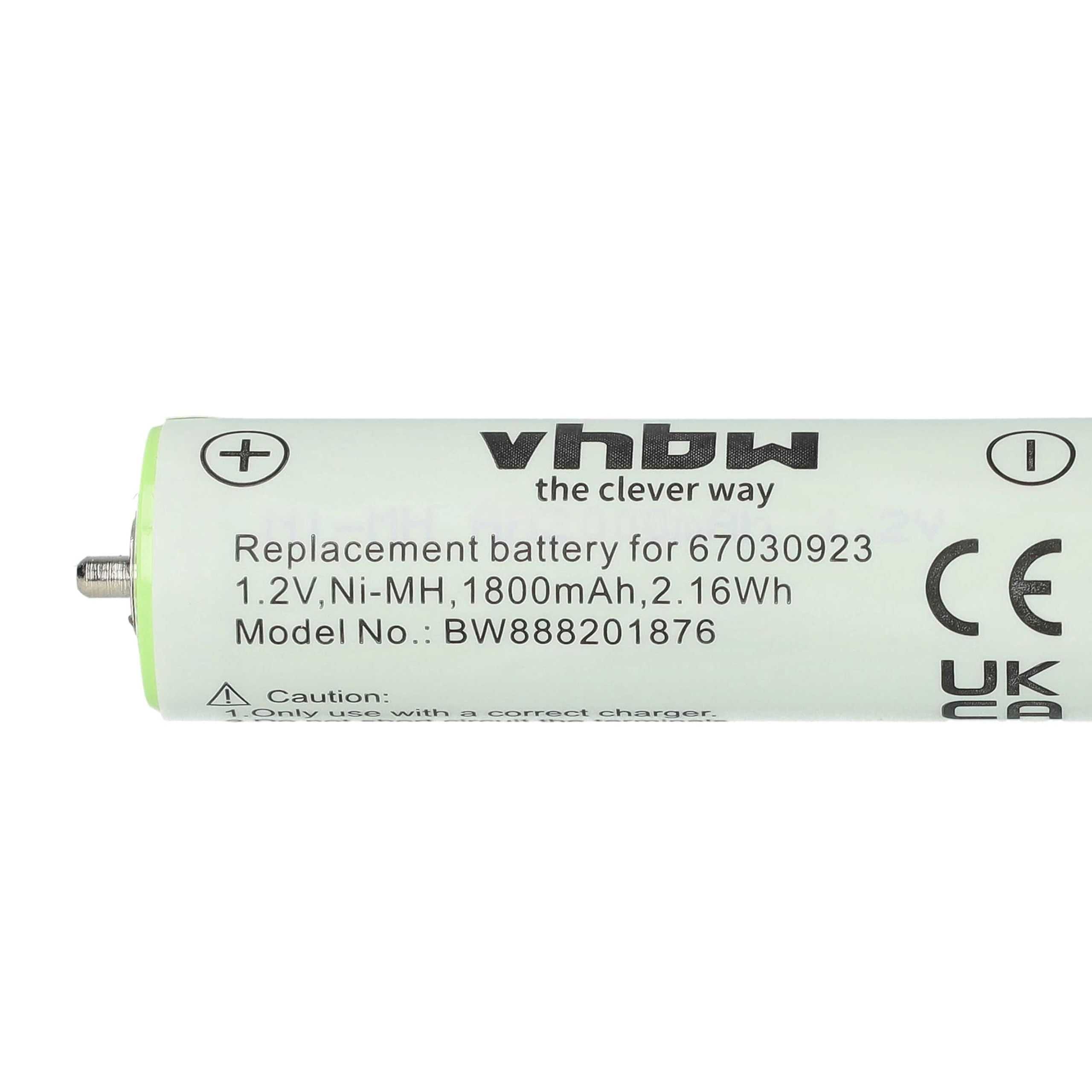 vhbw batteria rasoio Braun Series 1800mAh NiMH