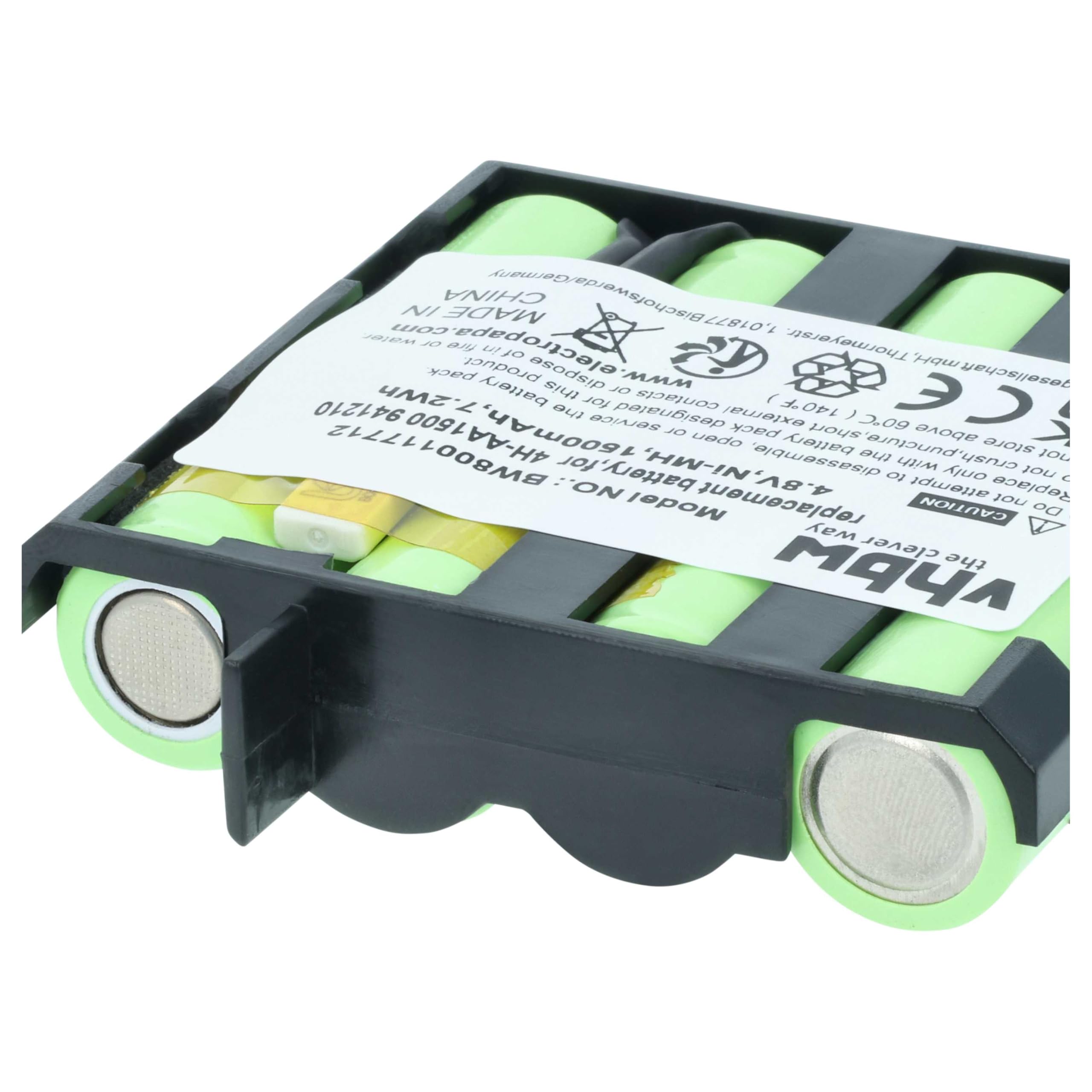 vhbw Batteria per Compex Fit 1.0 1500mAh NiMH