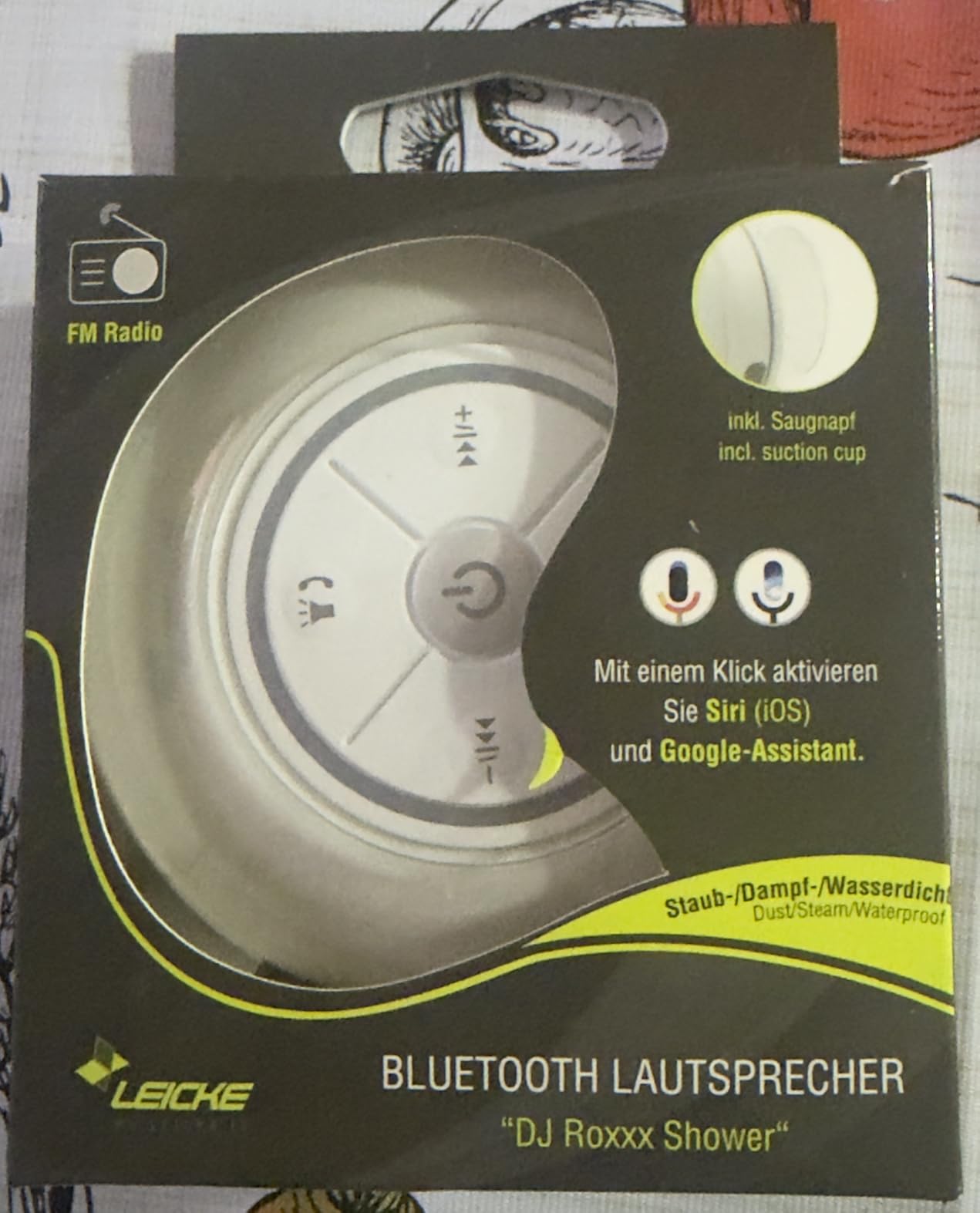 Leicke DJ Roxxx Shower altoparlante bluetooth impermeabile ventosa