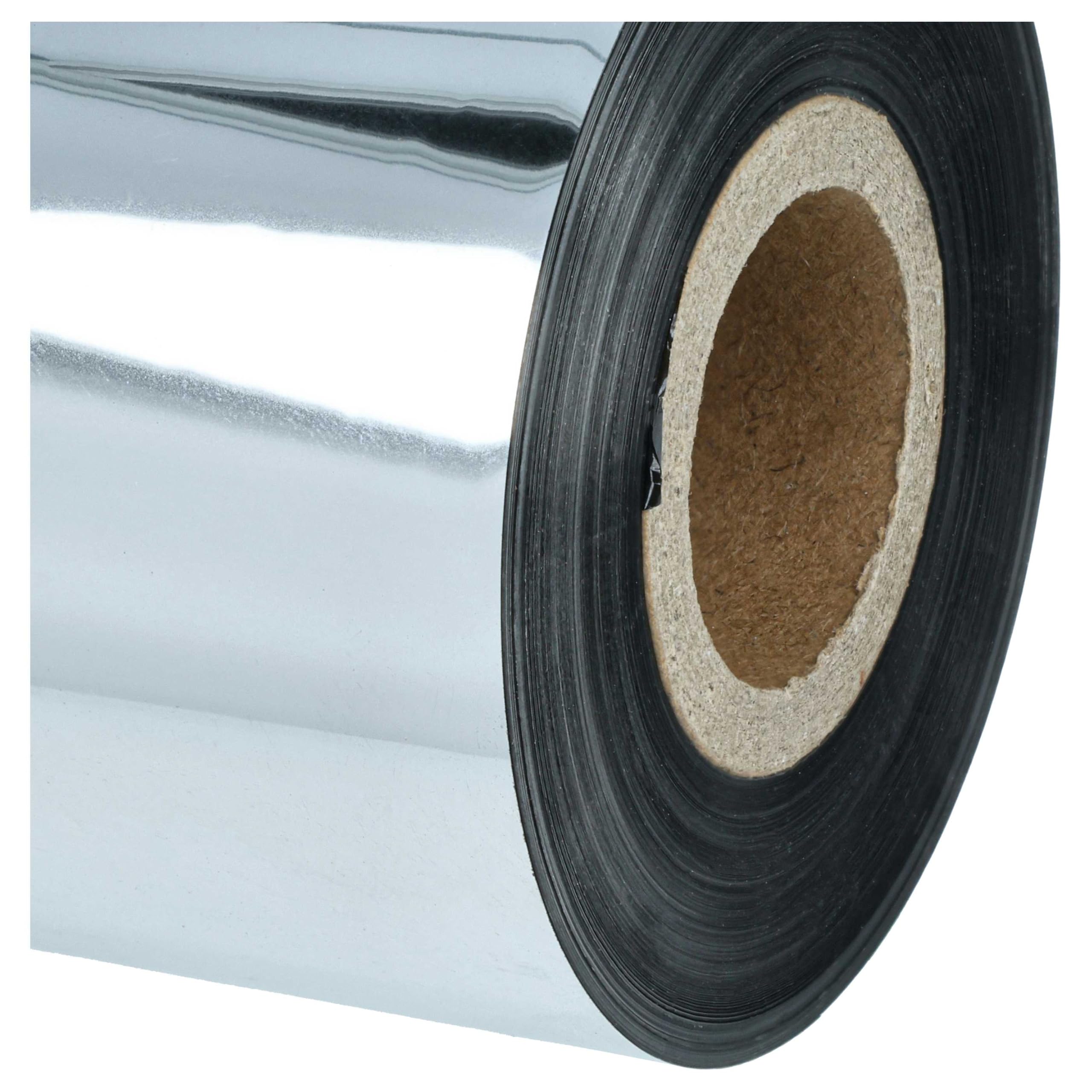 vhbw nastro termico 40mm x 300m 10 pezzi cera nero