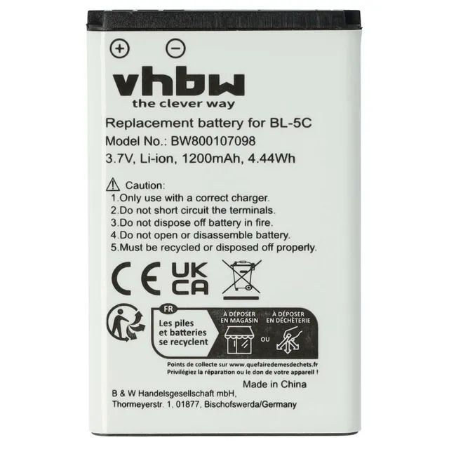 vhbw Batteria MP03 1200mAh telefono Swissvoice SV29 Li-Ion
