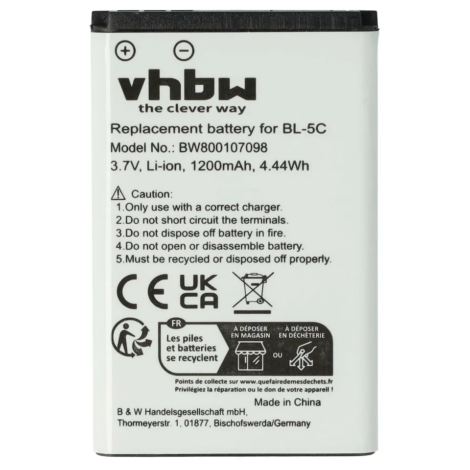 vhbw Batteria MP03 1200mAh telefono Swissvoice SV29 Li-Ion