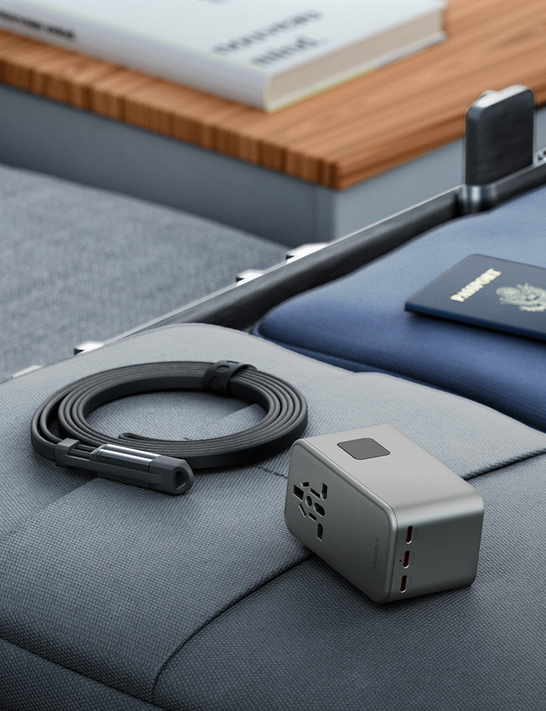 Energea TravelWorld GaN160 adattatore viaggio Gunmetal