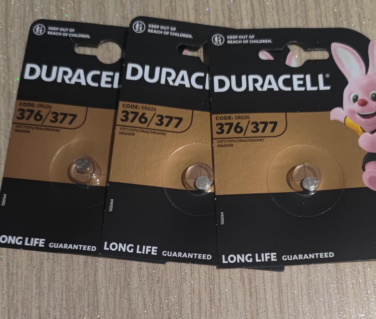 Duracell 377 SR626SW Pila orologio argento 2 pezzi