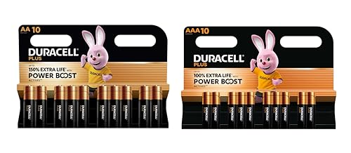 Duracell Plus Power Boost Pile AA AAA 20 Pezzi Alcaline Power Boost