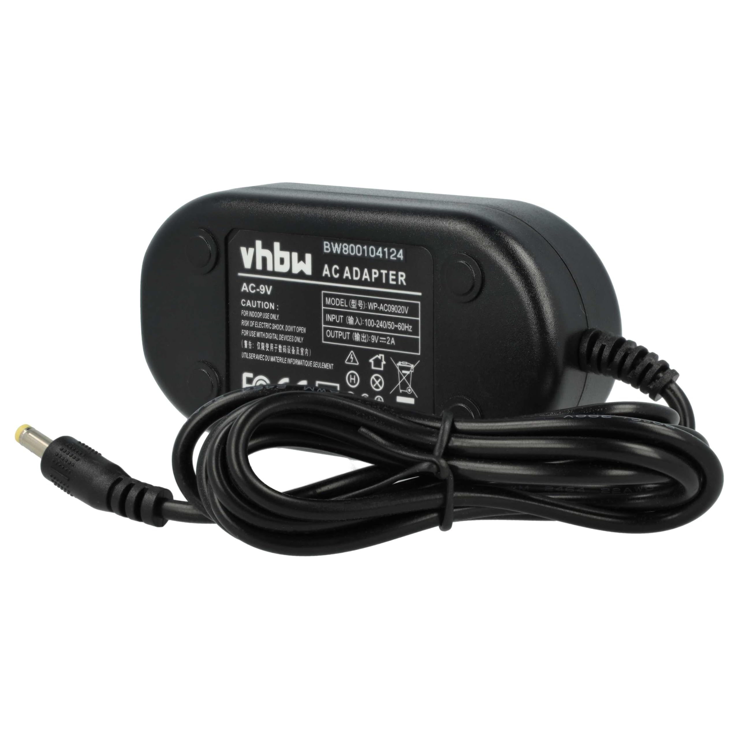 vhbw Alimentatore Fotocamera Fujifilm HS30 EXR 9V 2 m