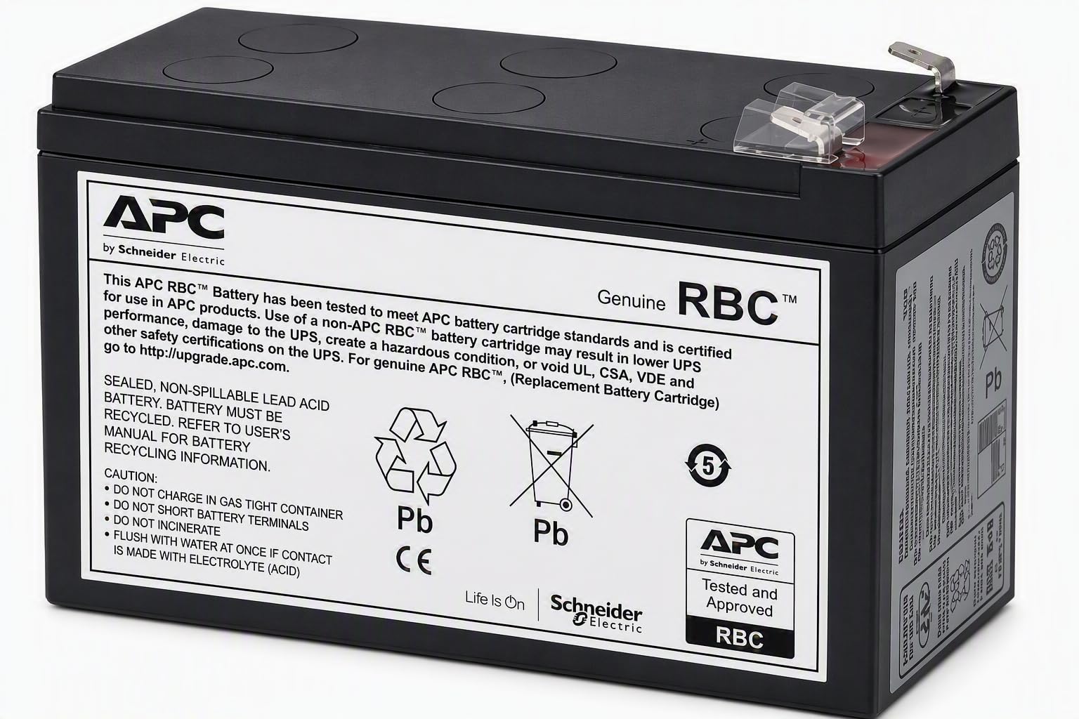 APC RBC17 batteria UPS piombo per BE700G-IT sigillata