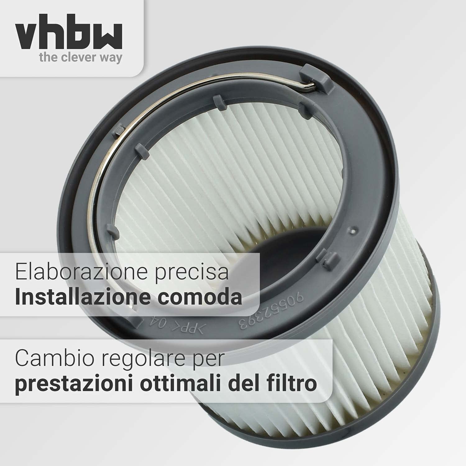 vhbw Filtro a pieghe per Black Decker Dustbuster Pivot